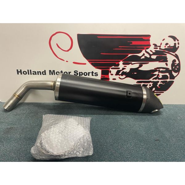 Arrow uitlaat zwart aluminium