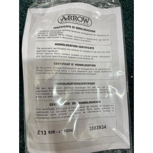 Arrow Pro-Race titanium demper - Afbeelding 11