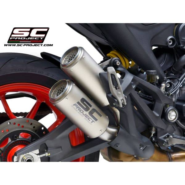 SC project Titanium Twin CR-T dual muffler - Afbeelding 2