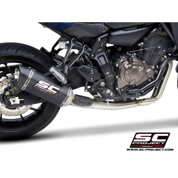 Full 2-1 stainless steel exhaust system, with SC1-S carbon muffler - Afbeelding 4