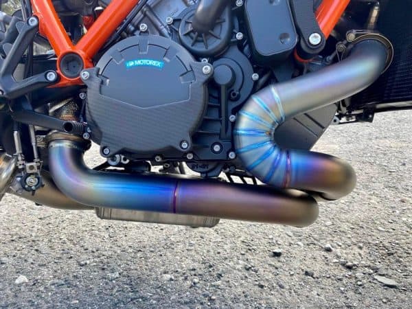 Spark titanium uitlaatbochten met aansluiting uitlaatklep - Afbeelding 7