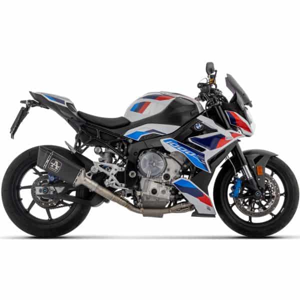 Arrow titanium zwarte uitlaat demper