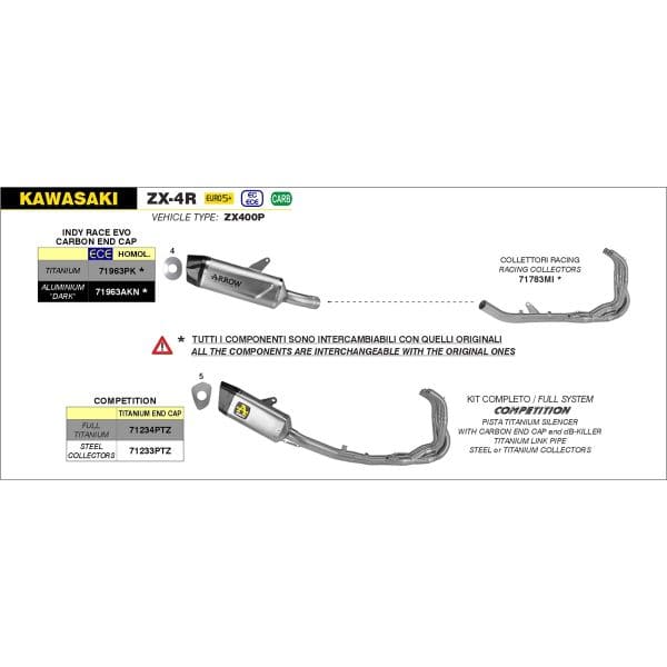 Arrow Indy Race EVO Aluminium dark uitlaat demper - Afbeelding 14