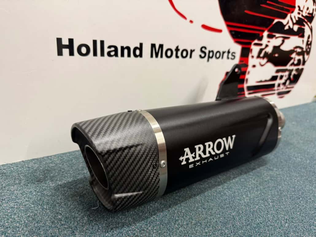 Arrow Indy Race EVO aluminium dark uitlaat demper - Holland Motor