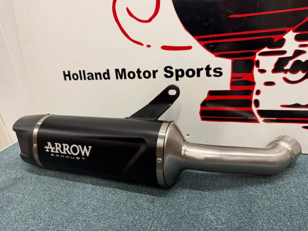 Arrow Indy Race EVO aluminium dark uitlaat demper - Holland Motor
